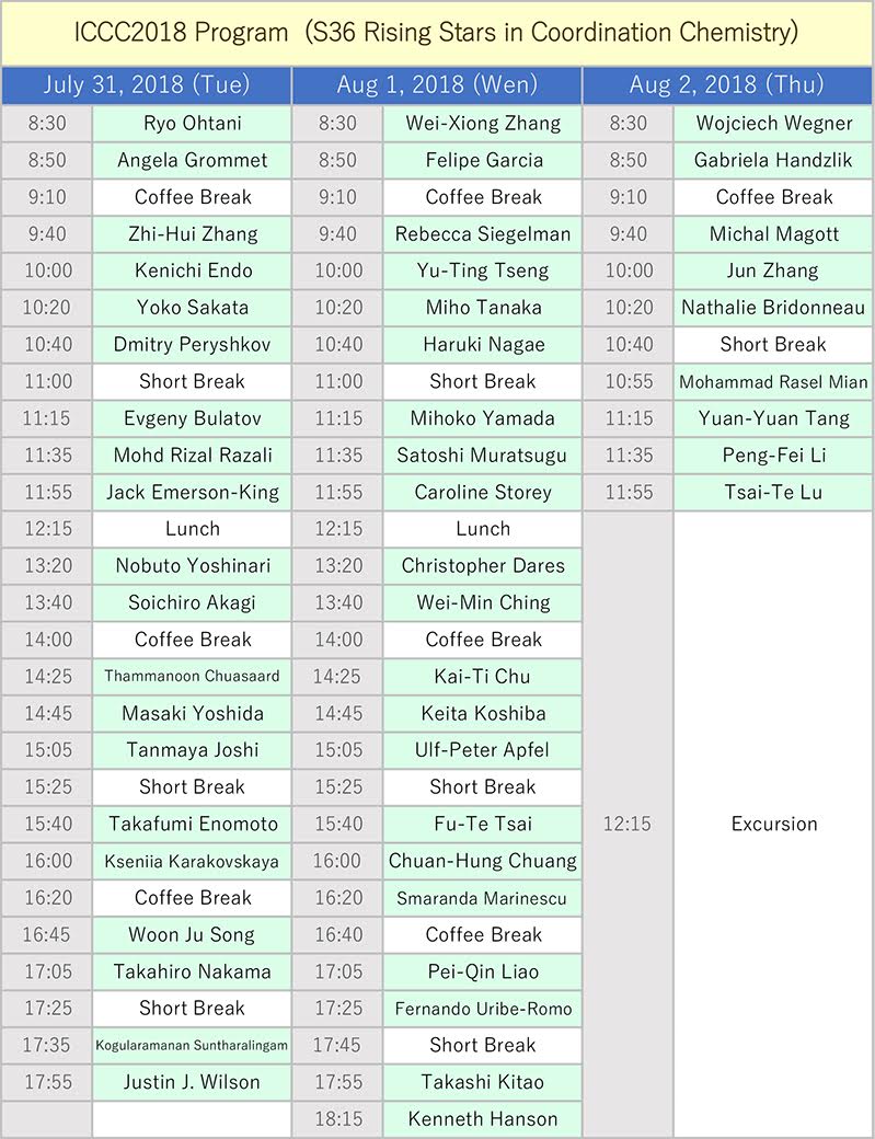 ICCC2018 Progam